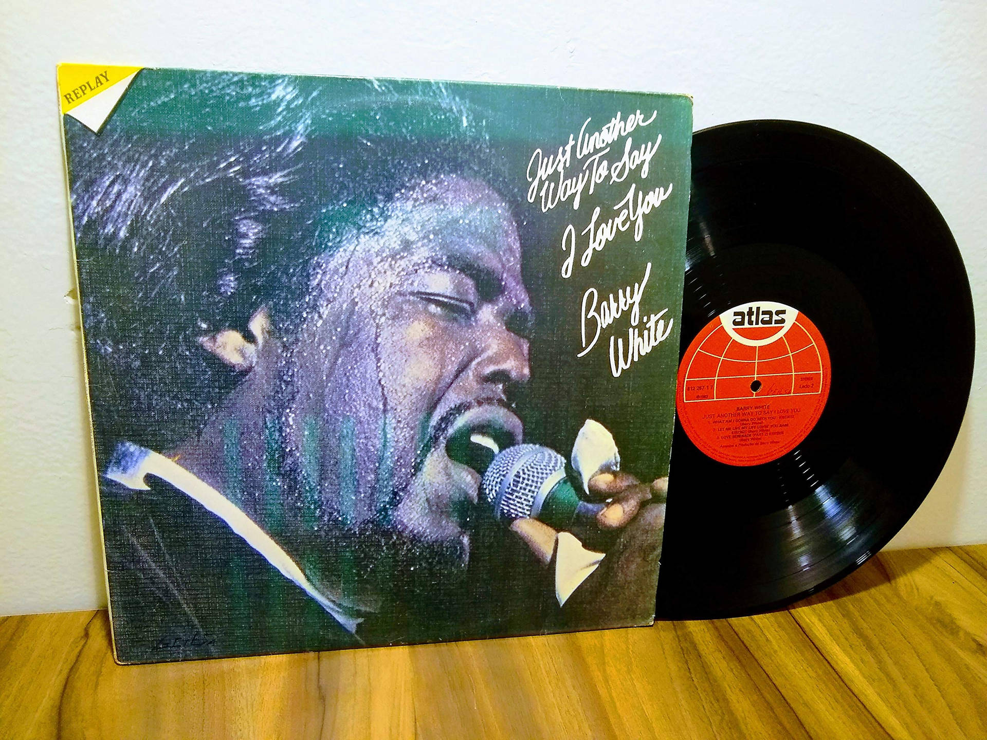 Barry White Vinyl Record Album Background