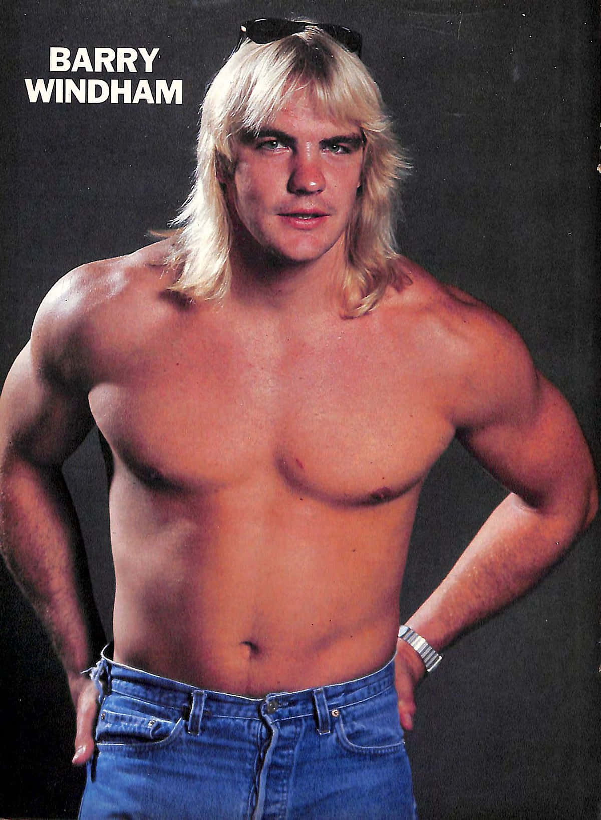 Barry Windham Blue Jeans Background