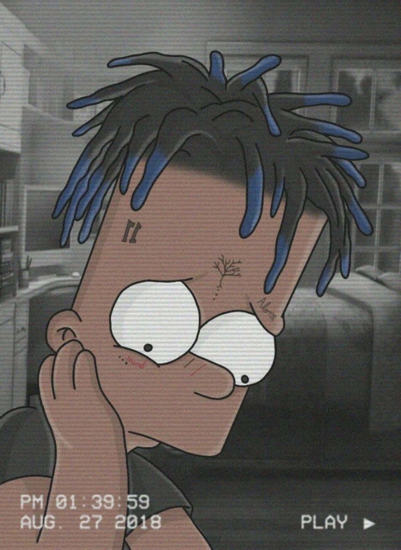Bart Depressed Pfp Background