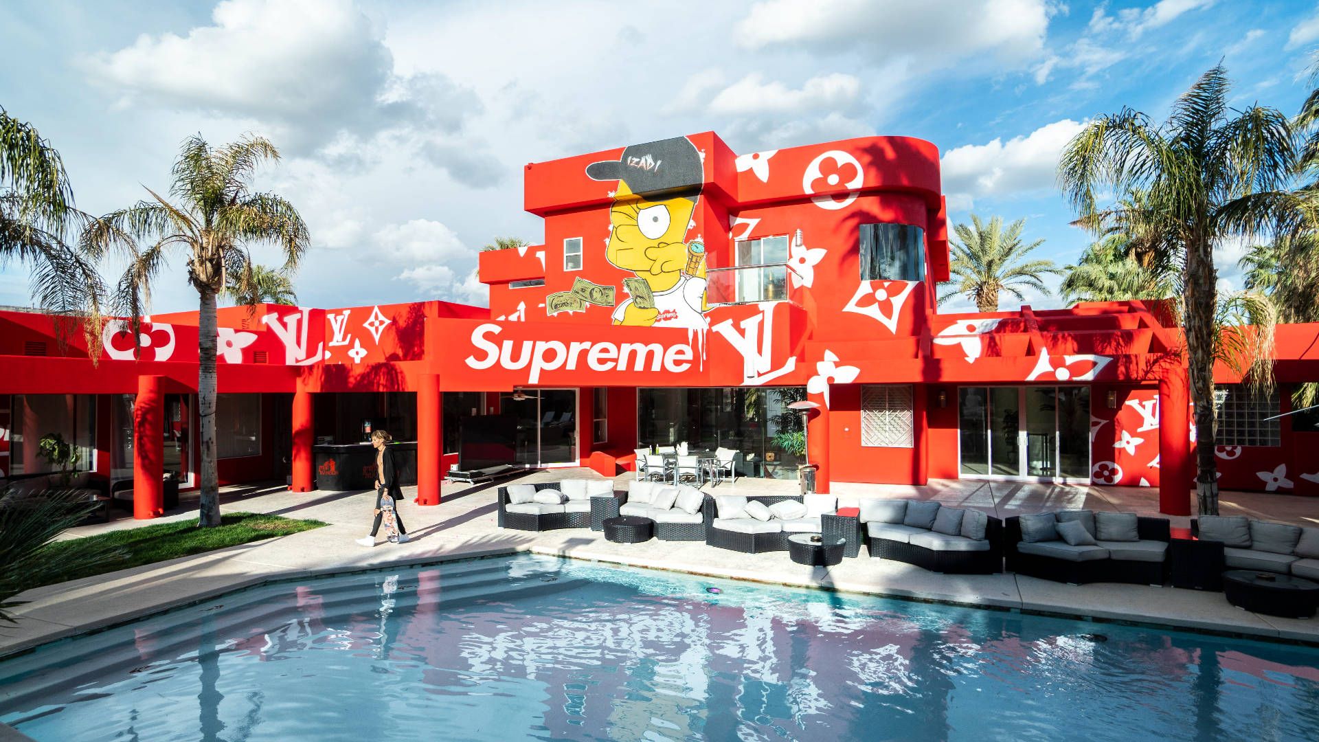 Bart Mansion Supreme Laptop Background