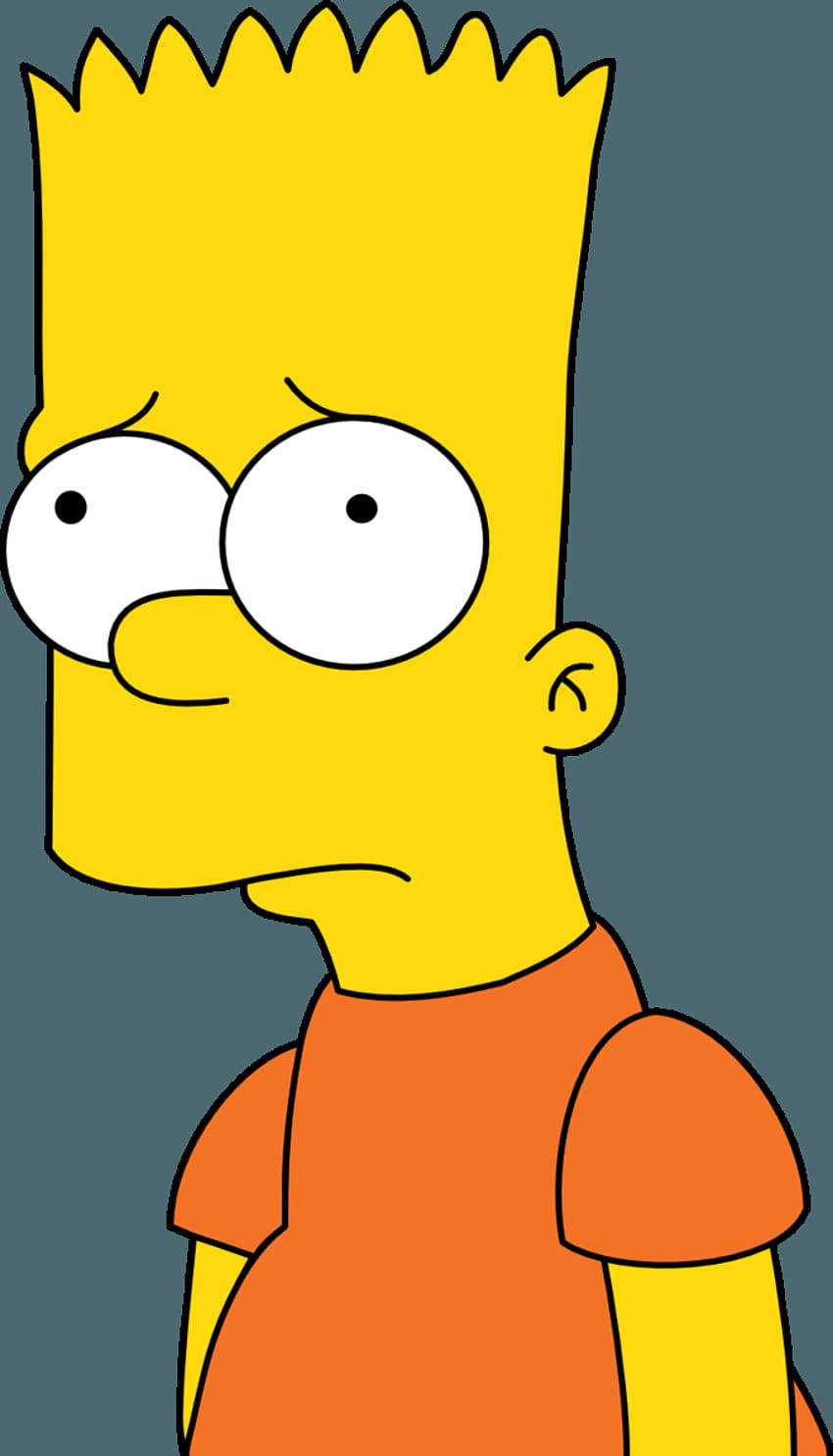 Bart Sad Face Background