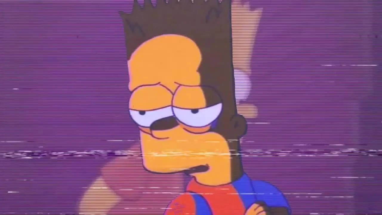 Bart Sad Tv Screen Background