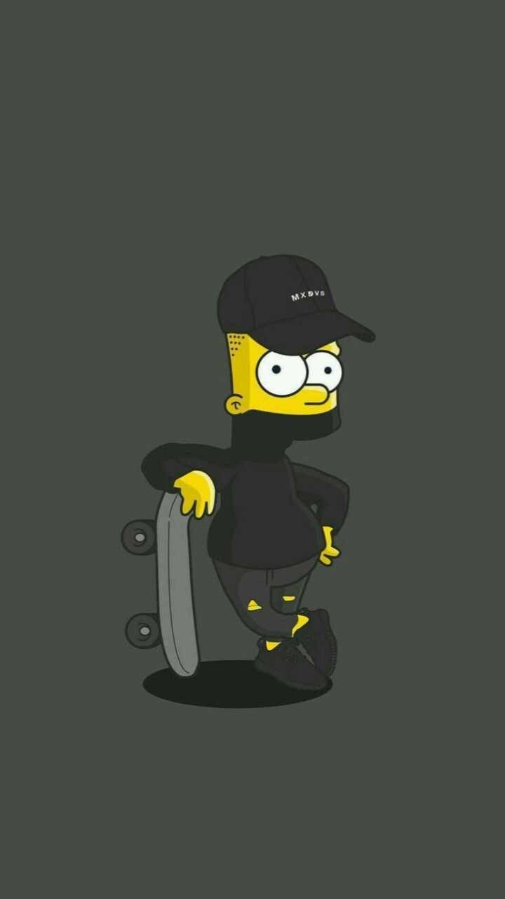 Bart Simpson All-black Outfit Background