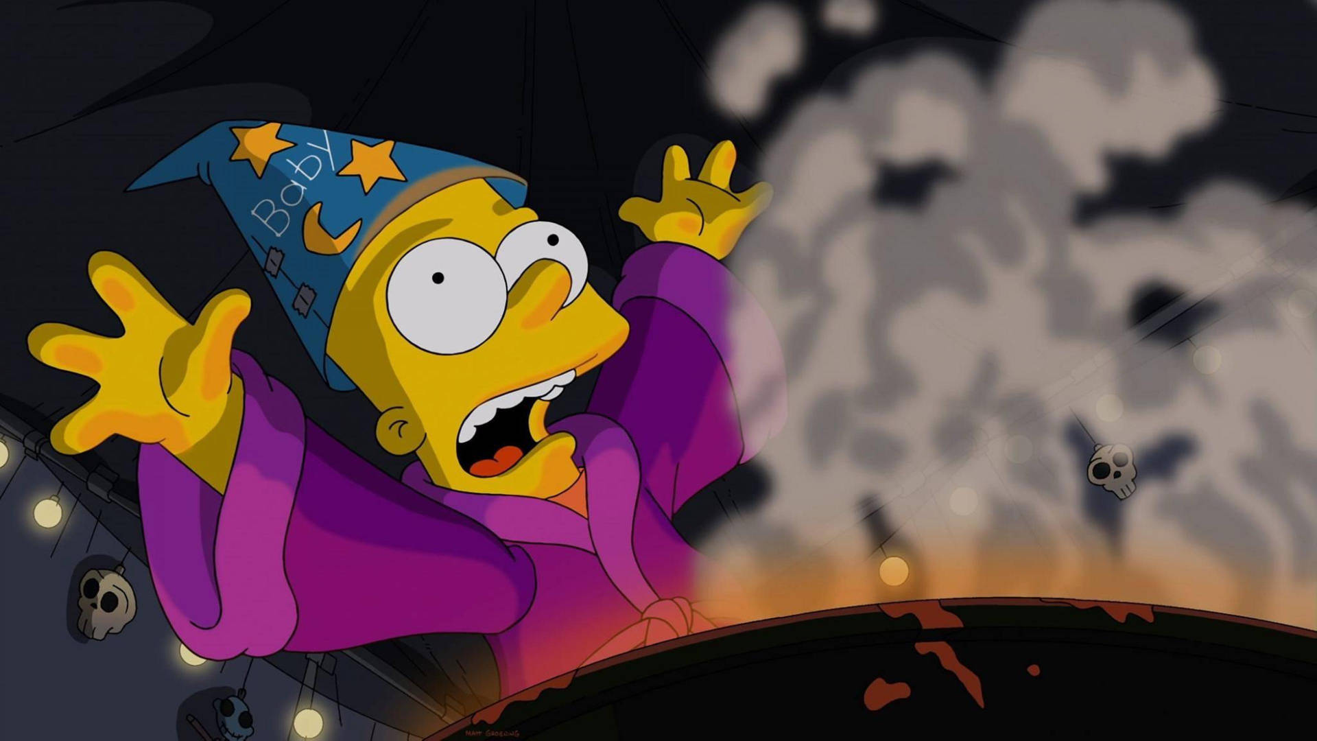 Bart Simpson As Wizard Background