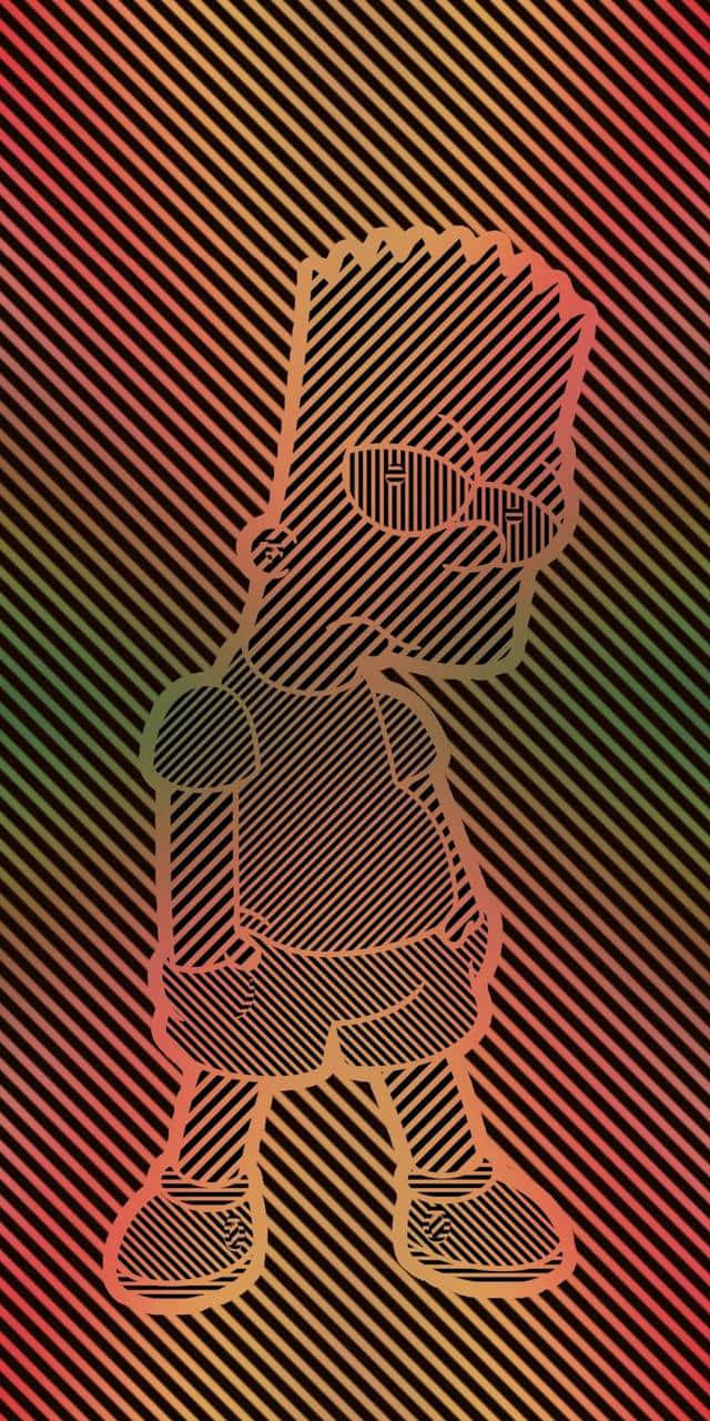 Bart Simpson Discovers A Trippy World Background