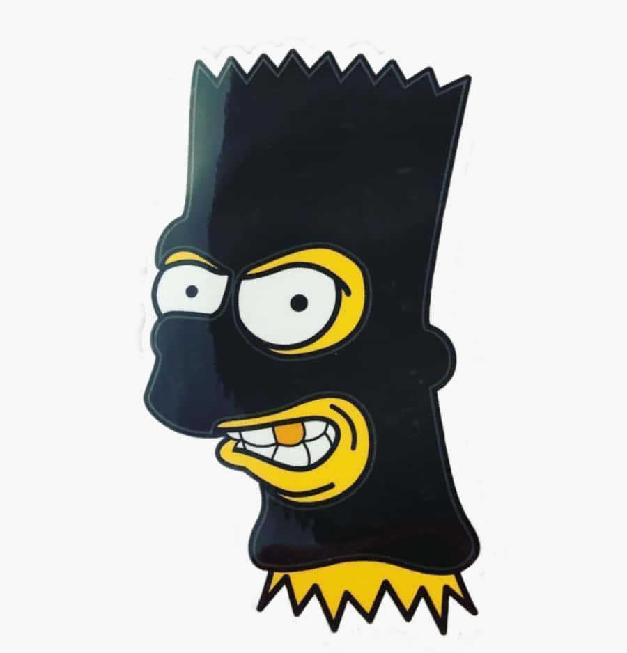 Bart Simpson Embracing The Gangster Lifestyle Background