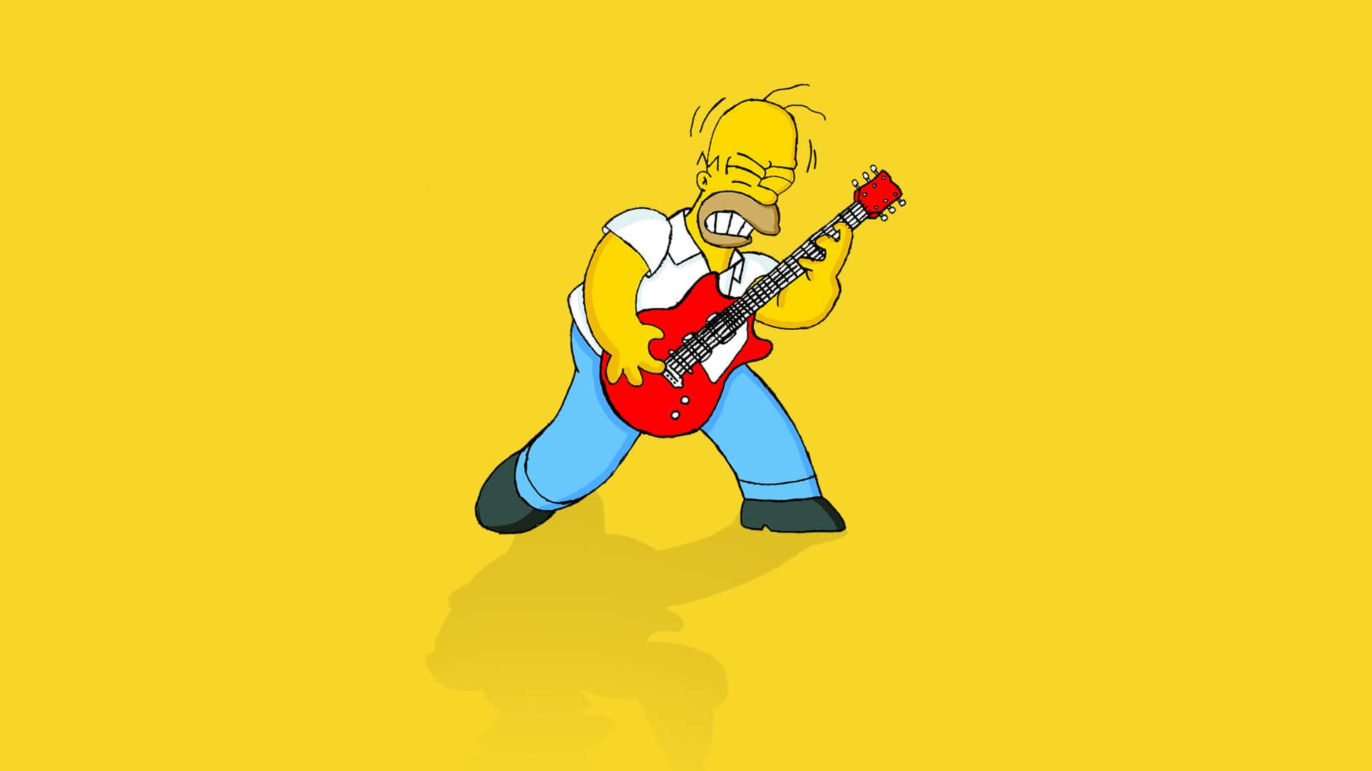 Bart Simpson Flying Into A Trippy World. Background