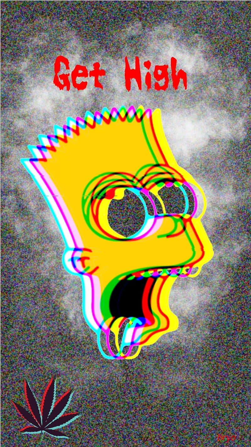 Bart Simpson Get High Background