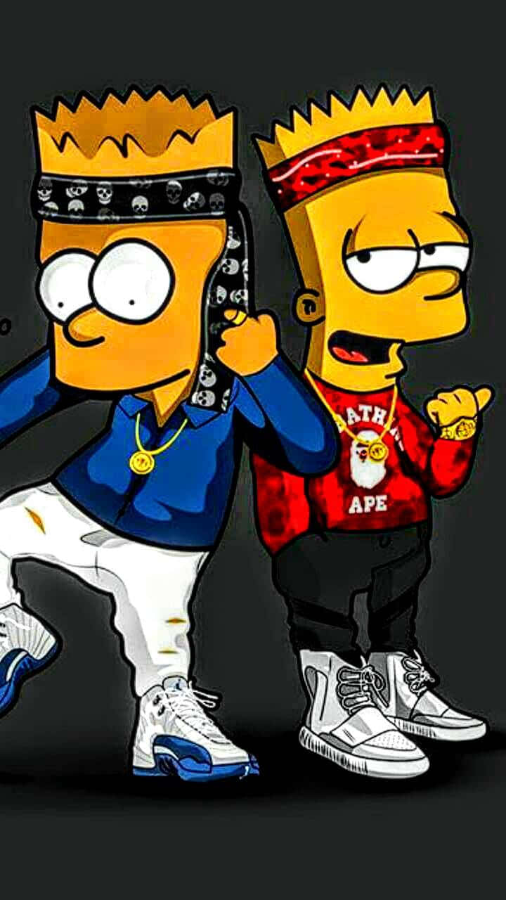 Bart Simpson Going Streetwise Background