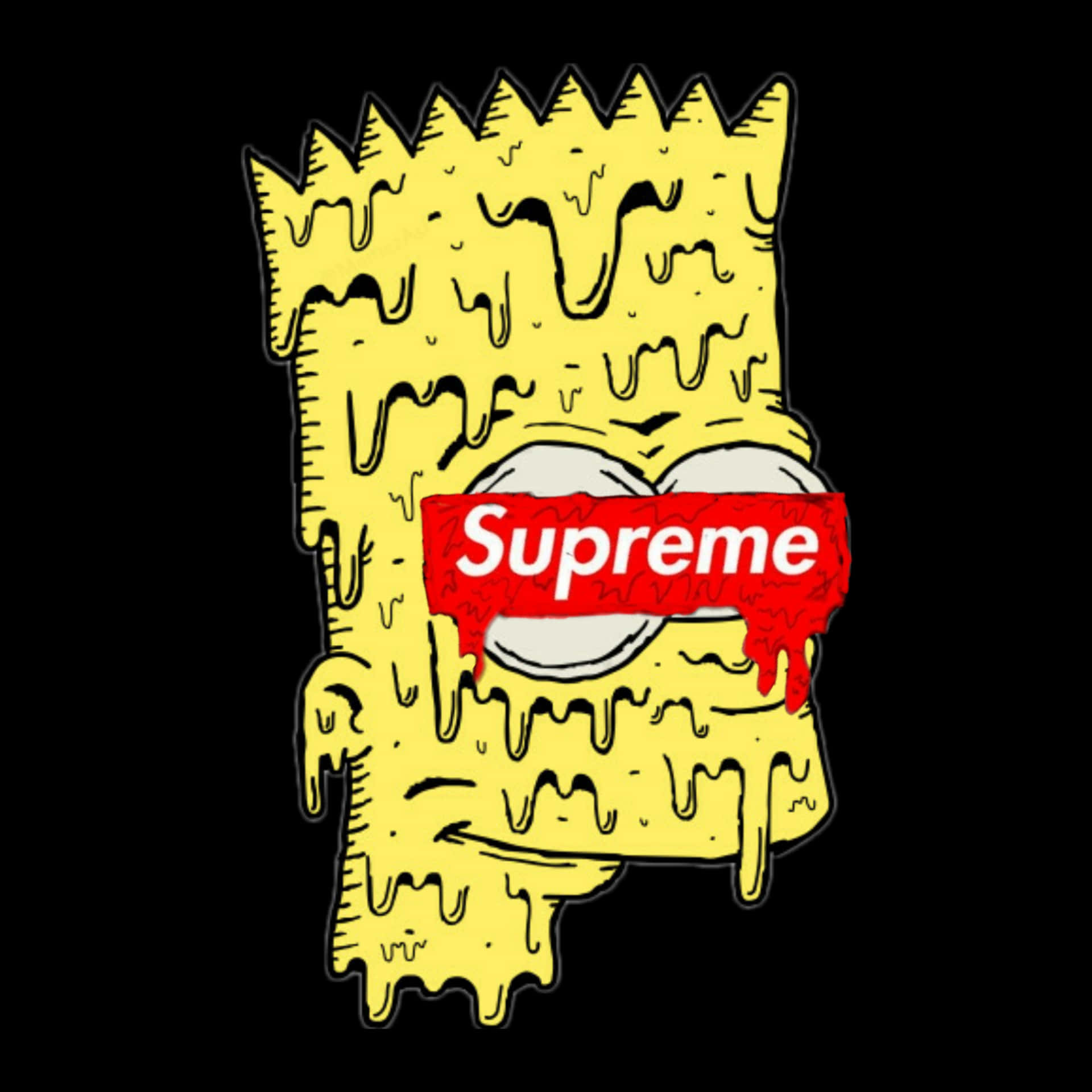 Bart Simpson Having A Psychedelic Experience Background