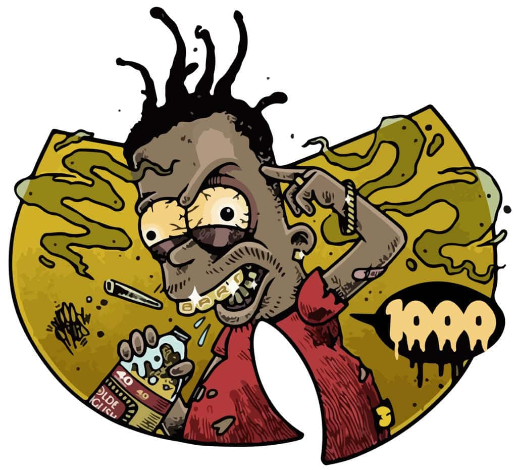 Bart Simpson In Gangster Style Background
