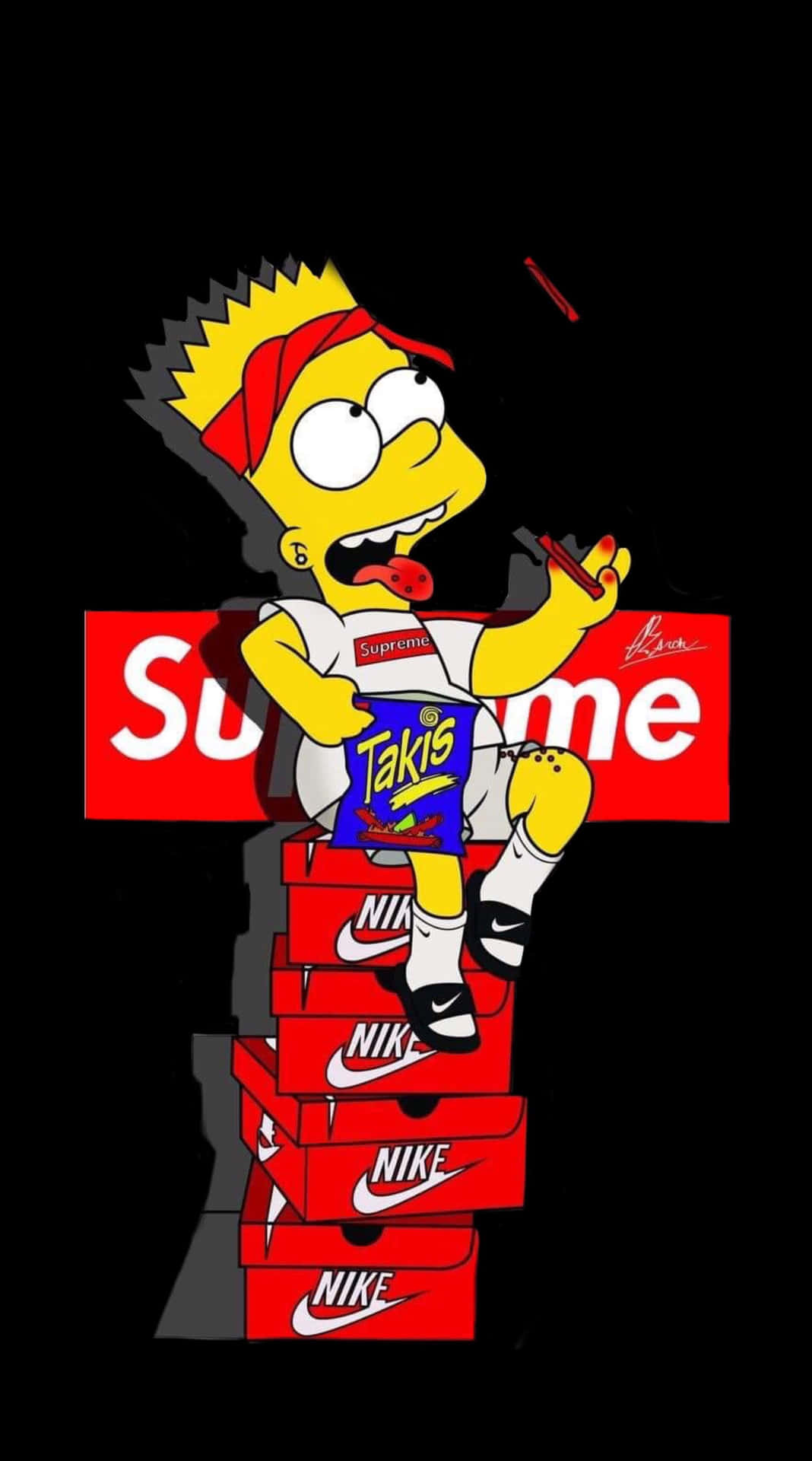 Bart Simpson Is Living His Best Life In This Dope Simpsons Wallpaper! Background