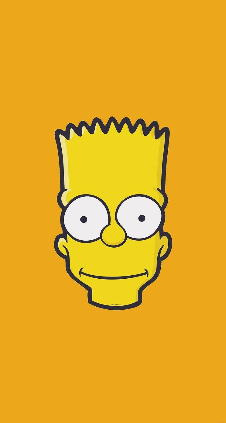 Bart Simpson Portrait Cartoon Phone Background