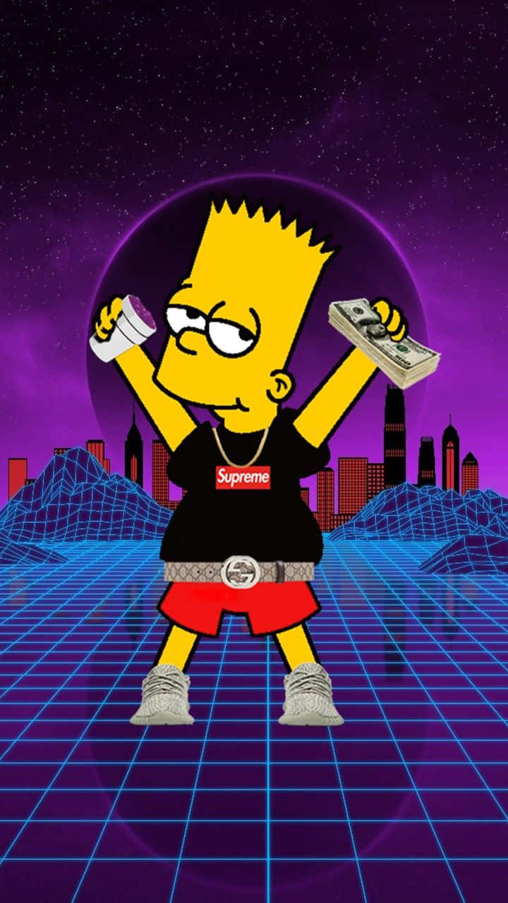 Bart Simpson | Ready To Get High Background