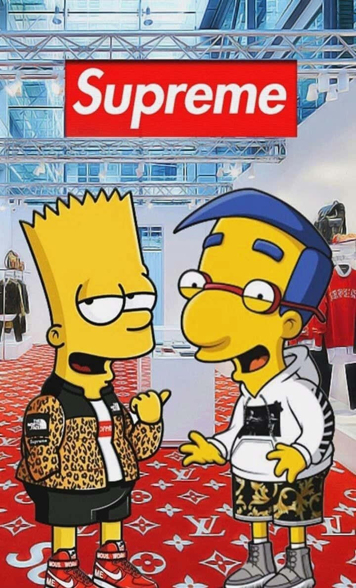 Bart Simpson's Edgy Gangster Side Background