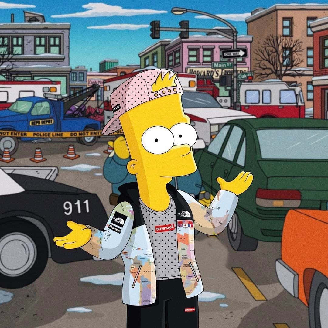 “bart Simpson's Trippy Adventure” Background