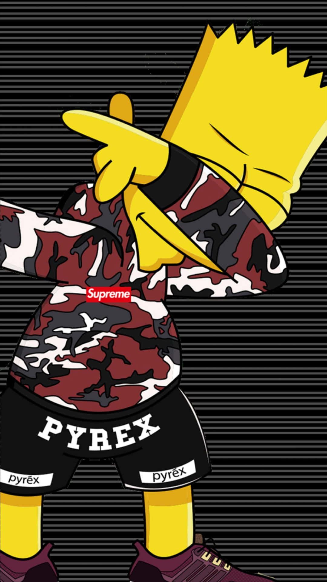 Bart Simpson Supreme Cartoon Background