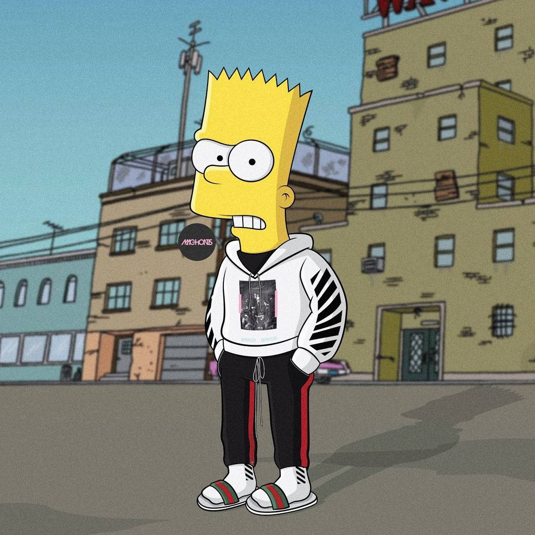 Bart Simpson Swag Outfit Background