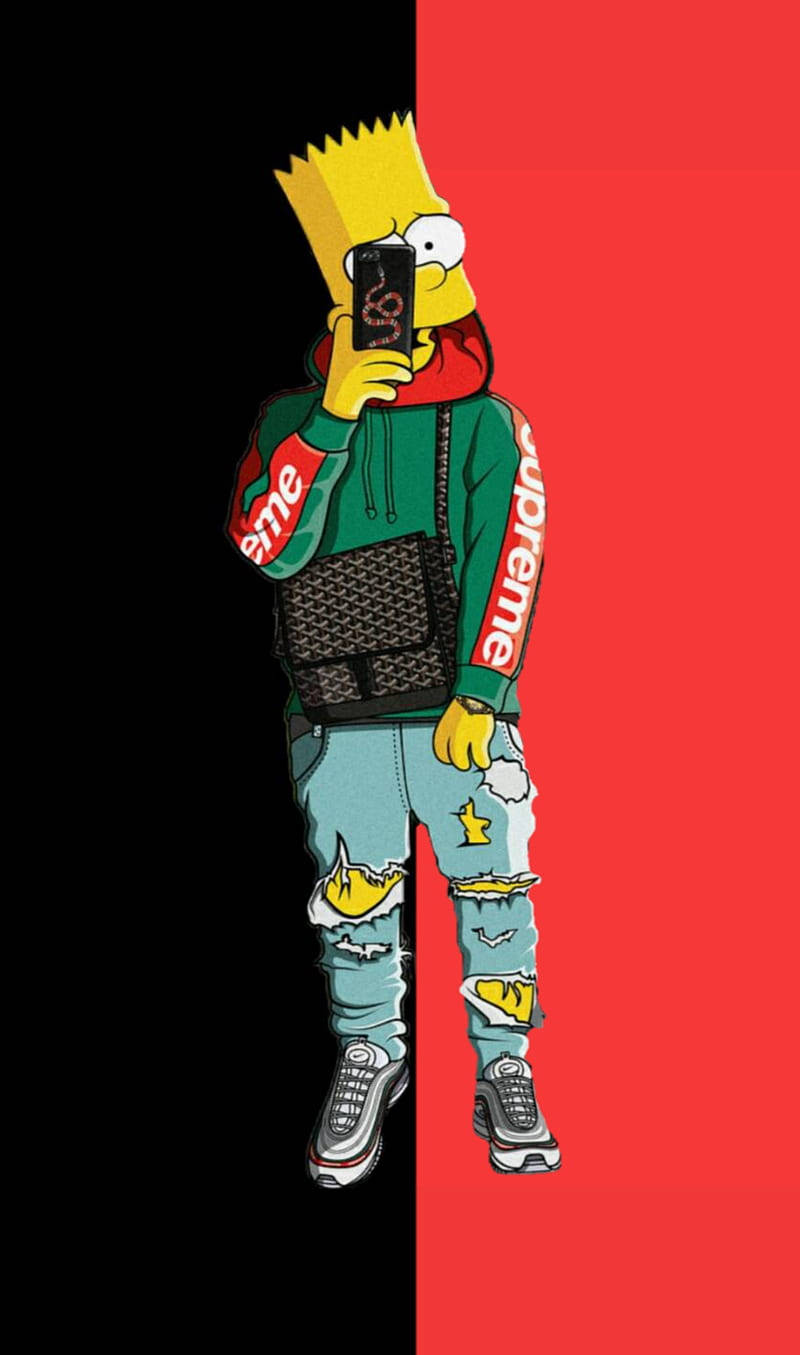 Bart Simpson Swag Supreme Background