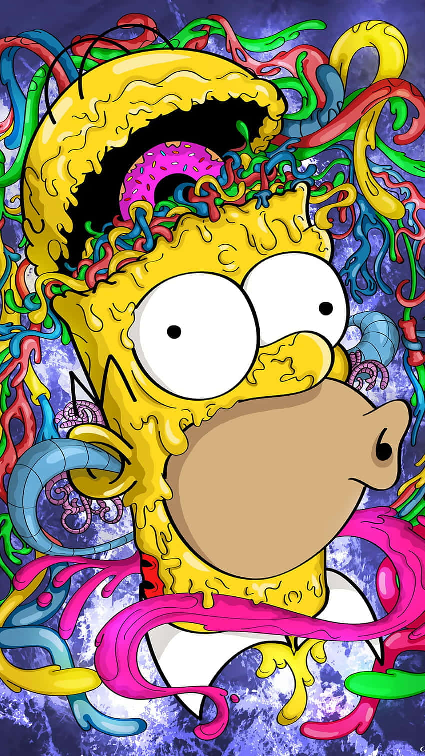 Bart Simpson Takes A Chill Break Background