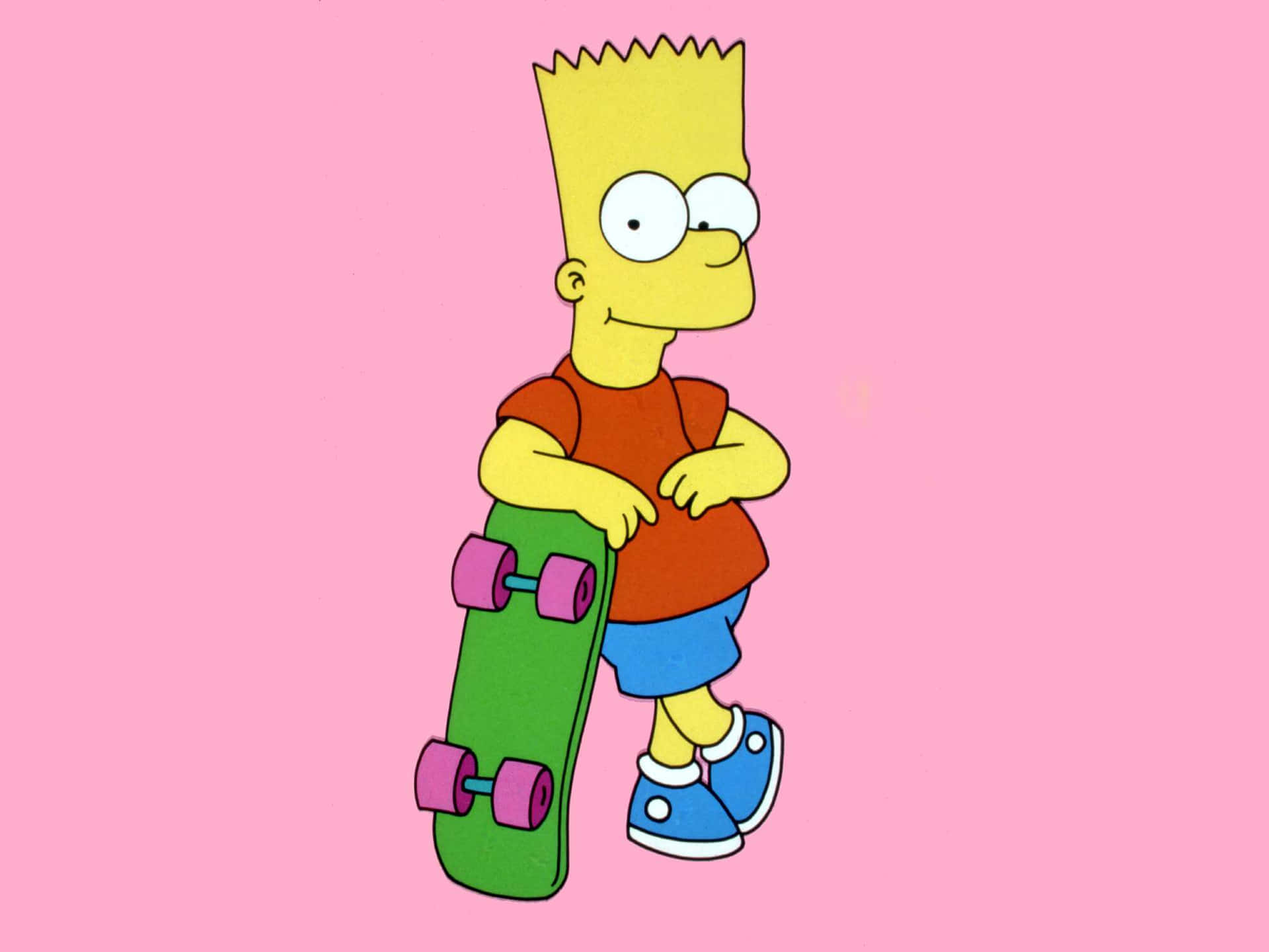 Bart Simpson Taking A Break With Some Marijuana Background