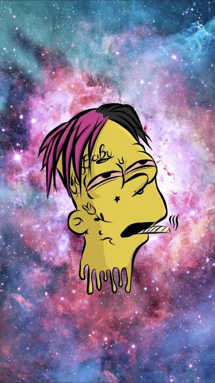 Bart Simpson Weed Effect Background