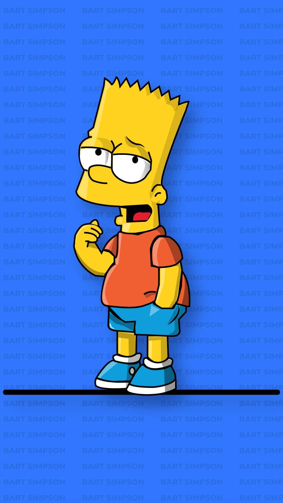 Bart Simpson Weed Hair Casual Background