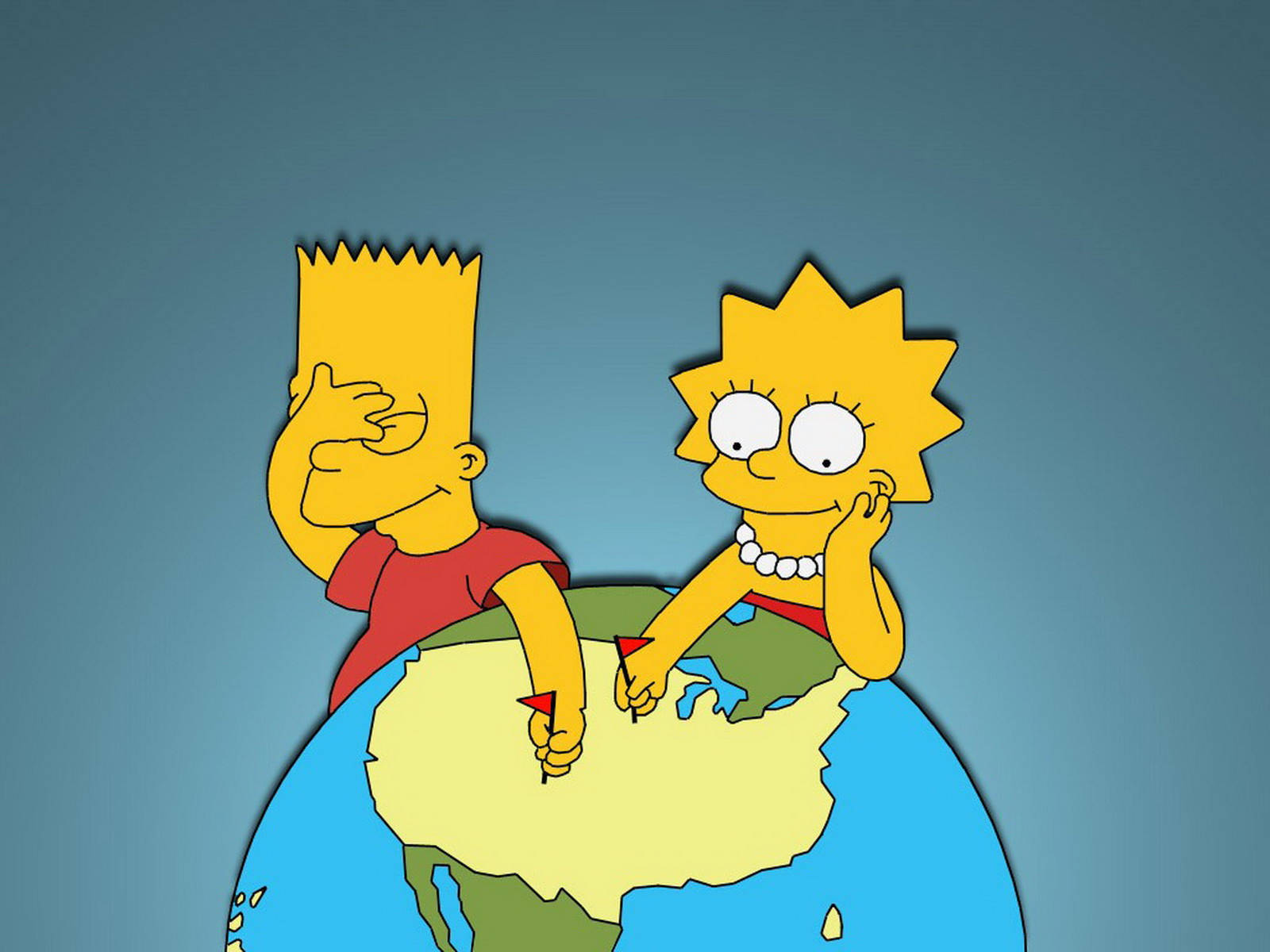 Bart Simpson With Lisa Simpson