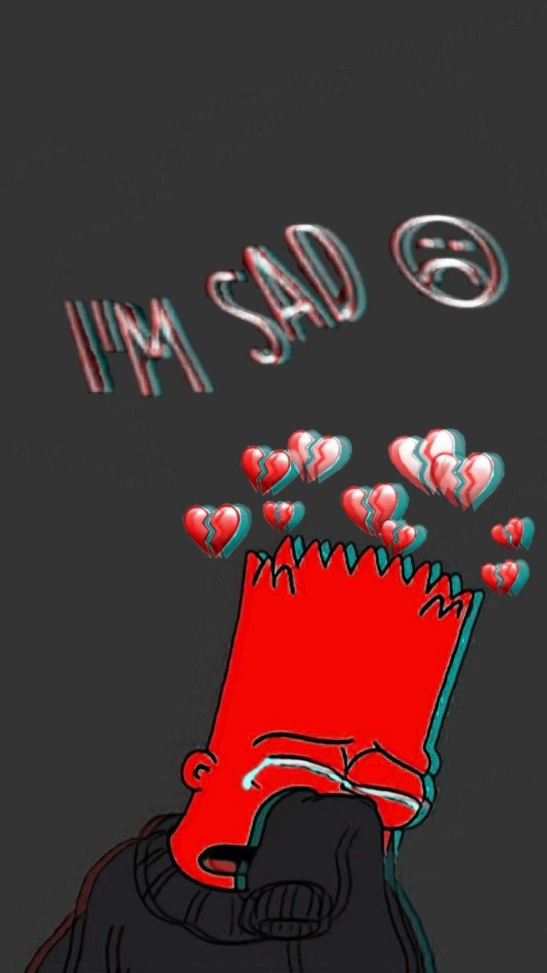 Bart Simpsons I'm Sad Background