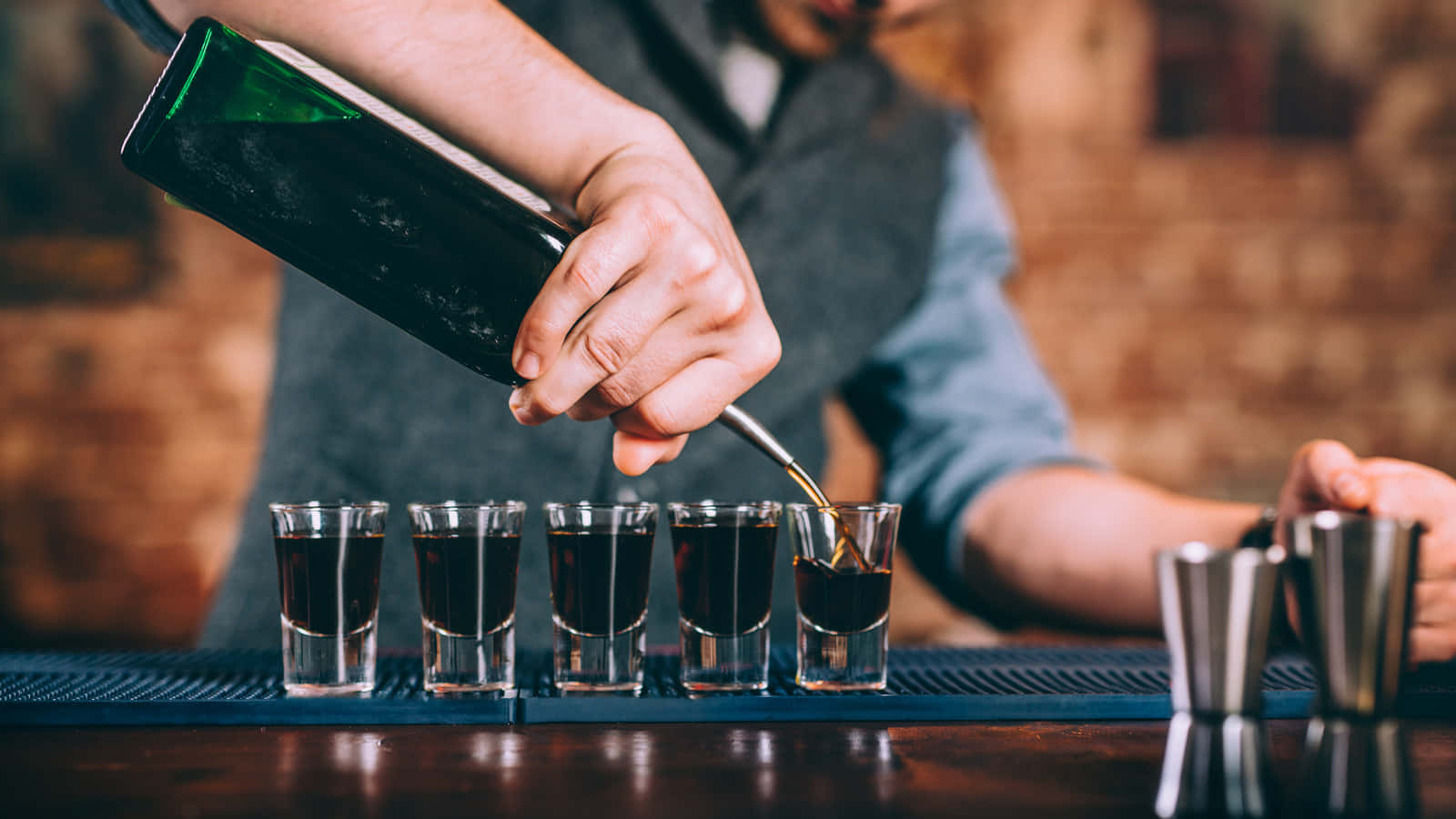 Bartender Pouring Shots