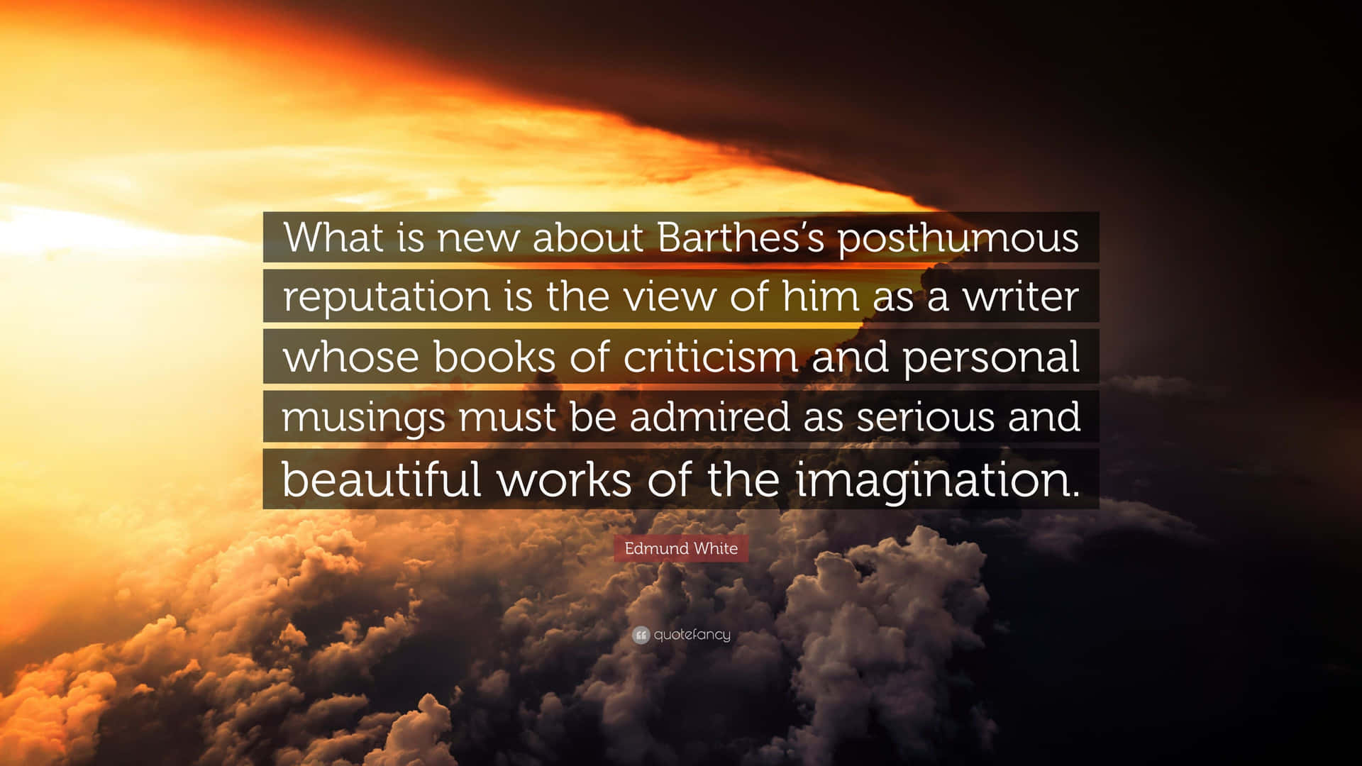 Barthes' Posthumous Reputation Background