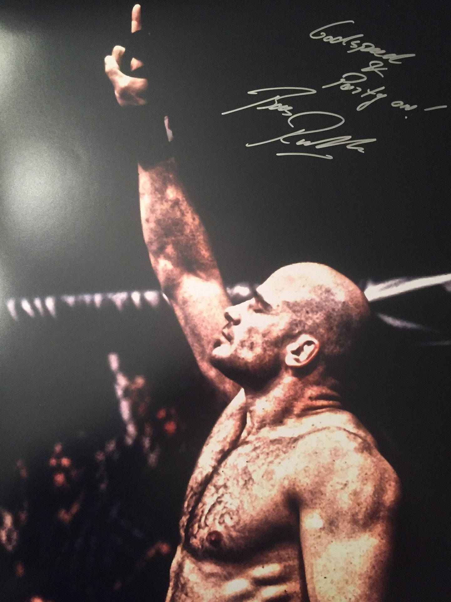 Bas Rutten Autograph Poster