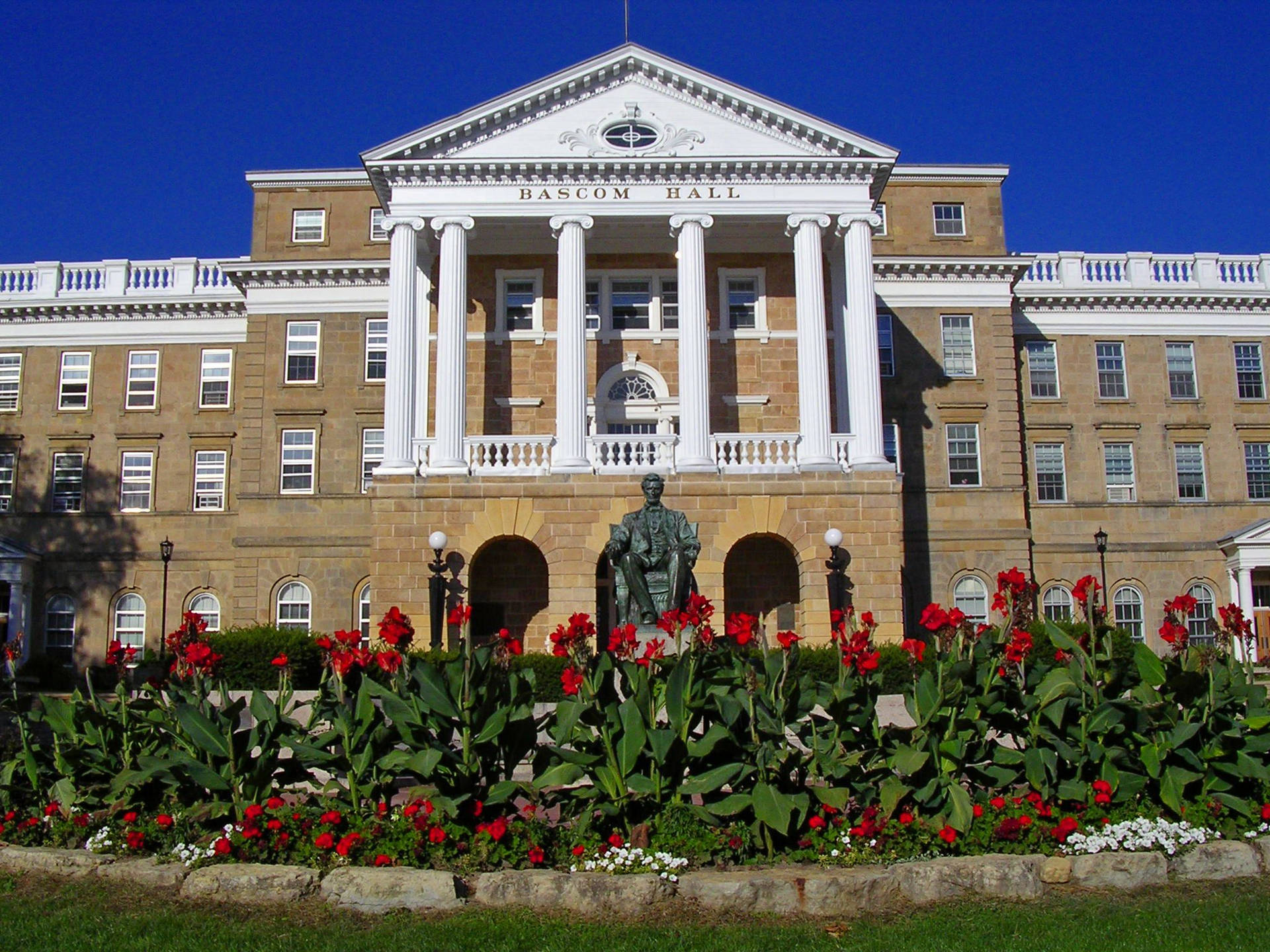 Bascom Hall Building In Madison Background