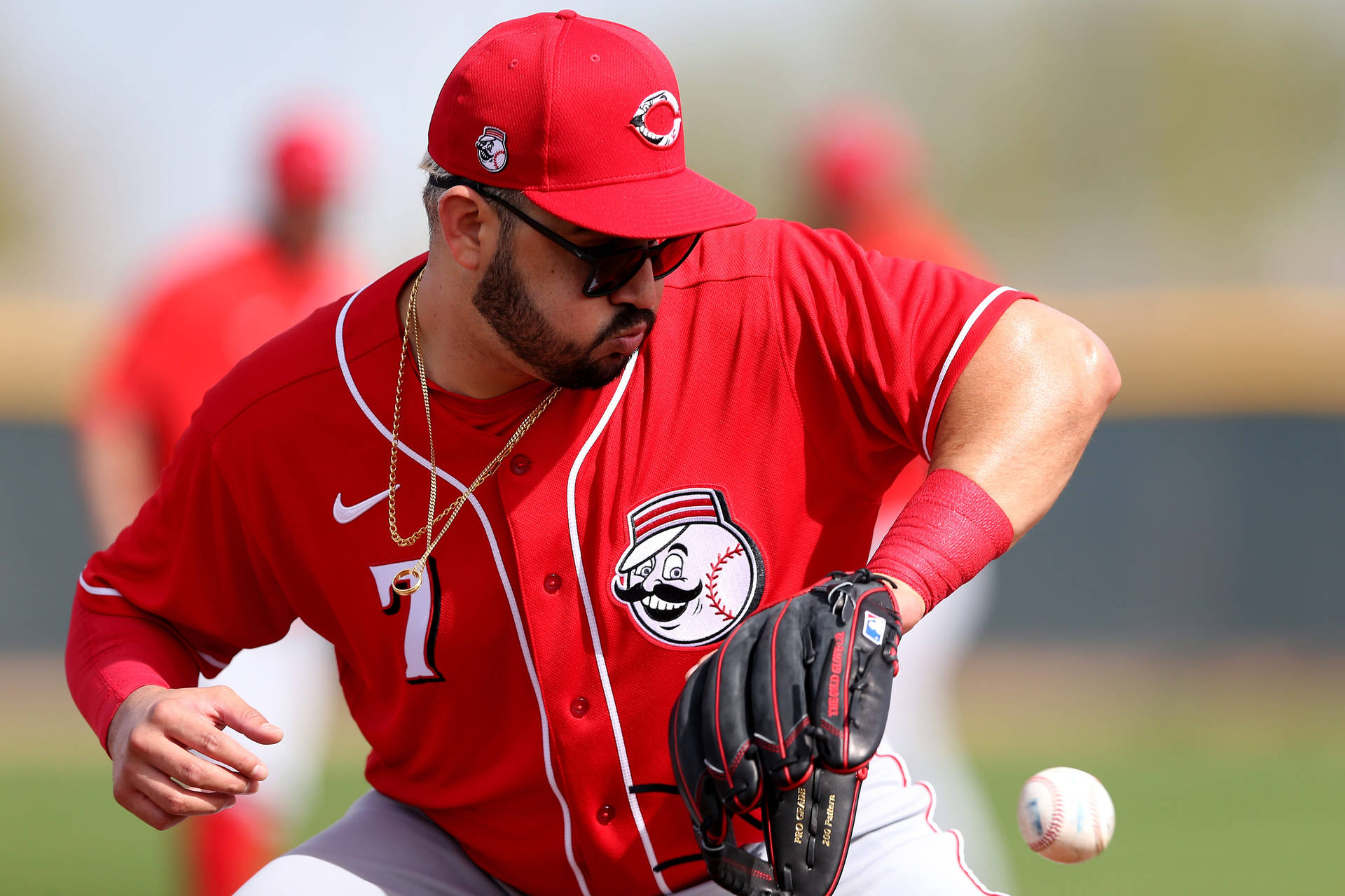 Baseball Infielder Eugenio Suarez