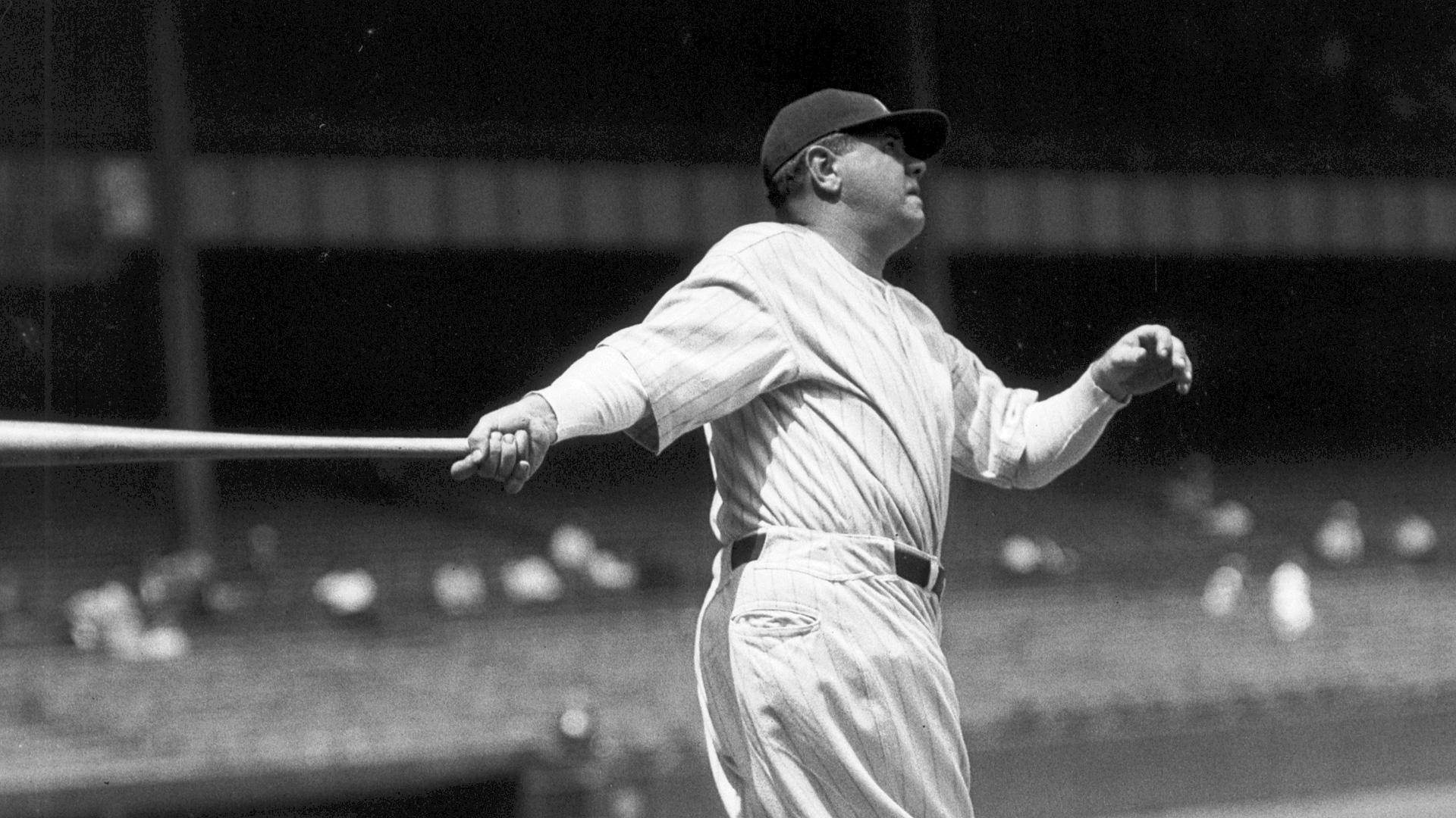 Baseball Outfielder Babe Ruth Background