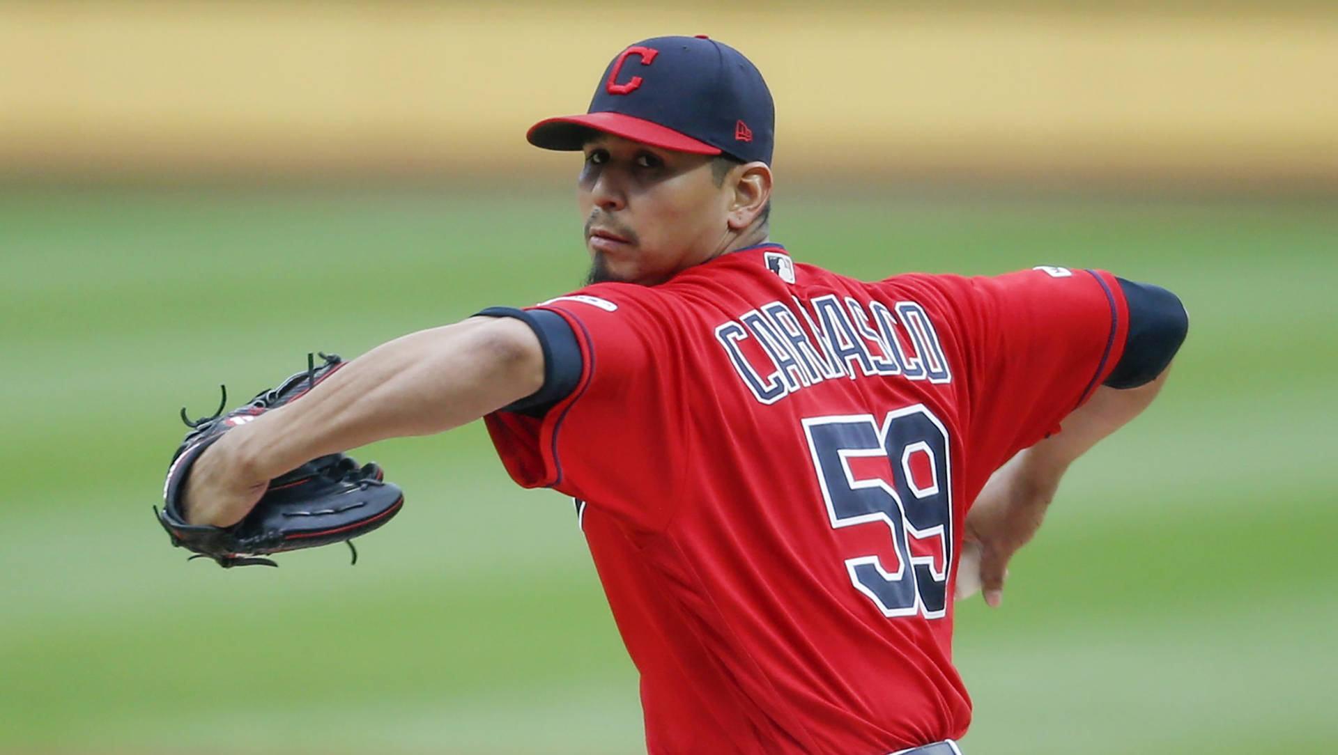 Baseball Pitcher Carlos Carrasco Background