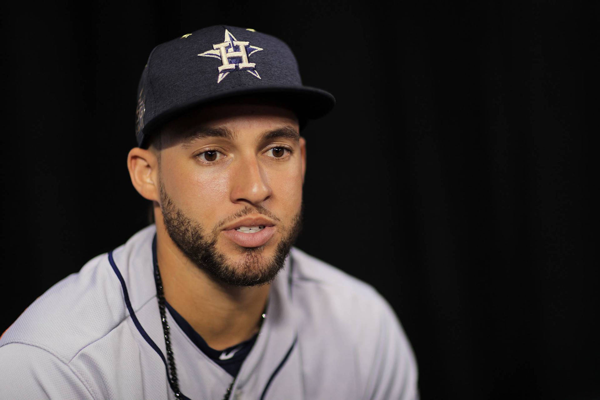 Baseballer George Springer Interview Background