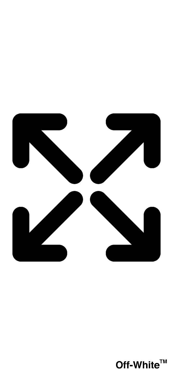 Basic Off White Logo Arrows Background
