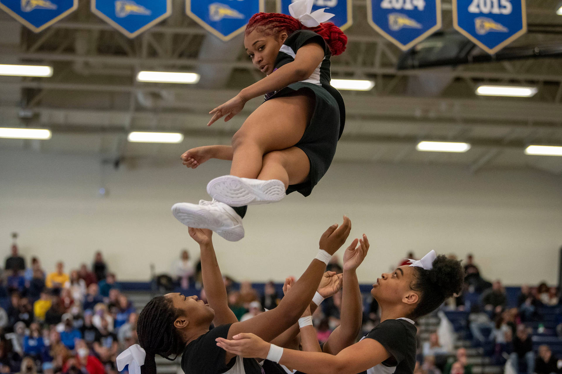 Basket Toss Cheerleading Background