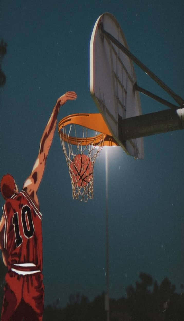 Basketball Aesthetic Red Jersey !0