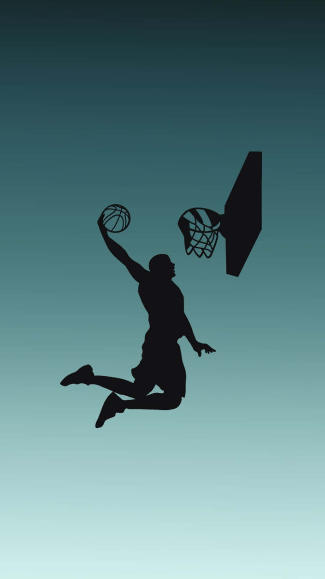 Basketball Aesthetic Silhouette Dunking