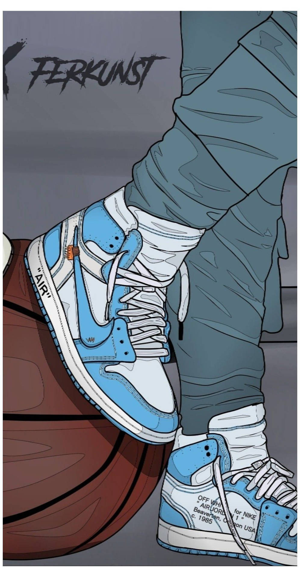 Basketball Air Jordan Cartoon Shoe