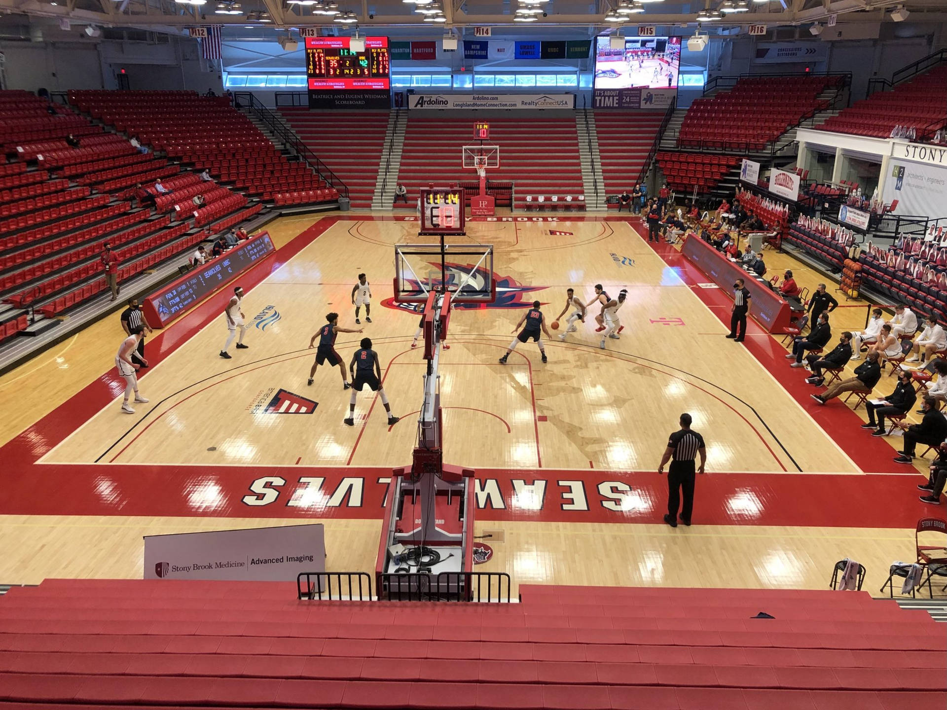 Basketball At Stony Brook University Background