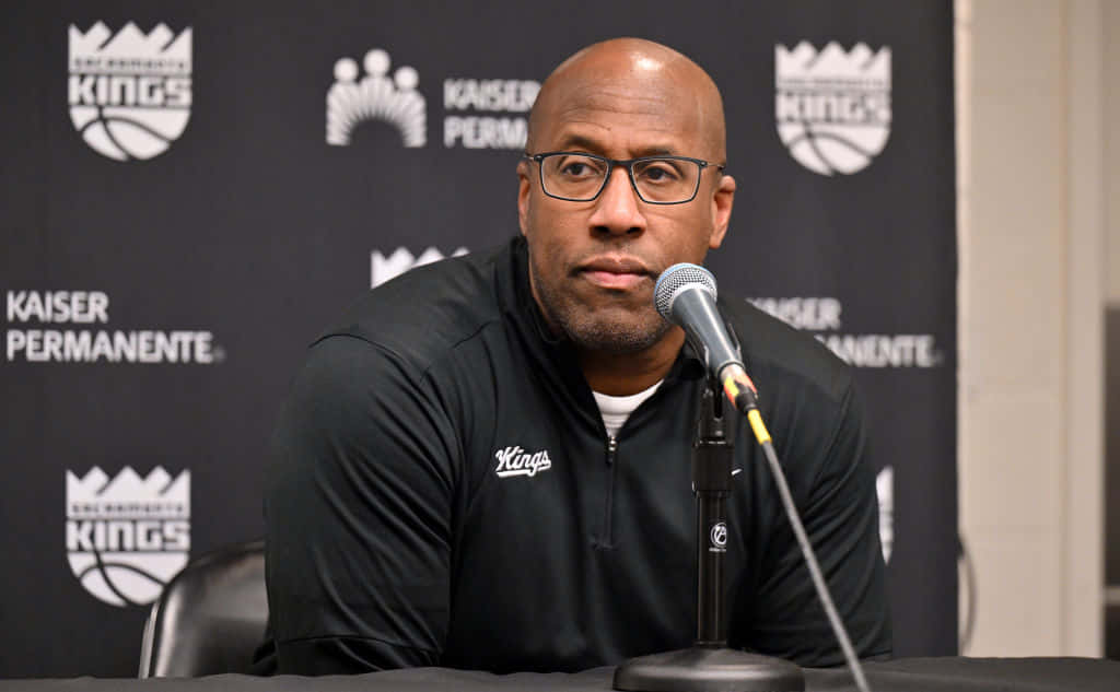 Basketball Coach Press Conference Background