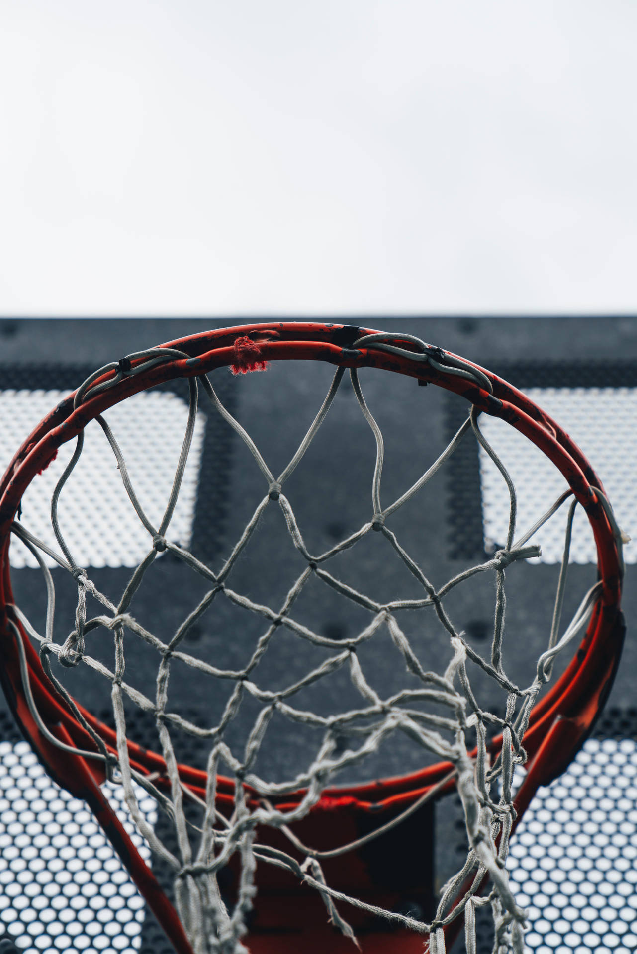 Basketball Hoop Net Close Up Background