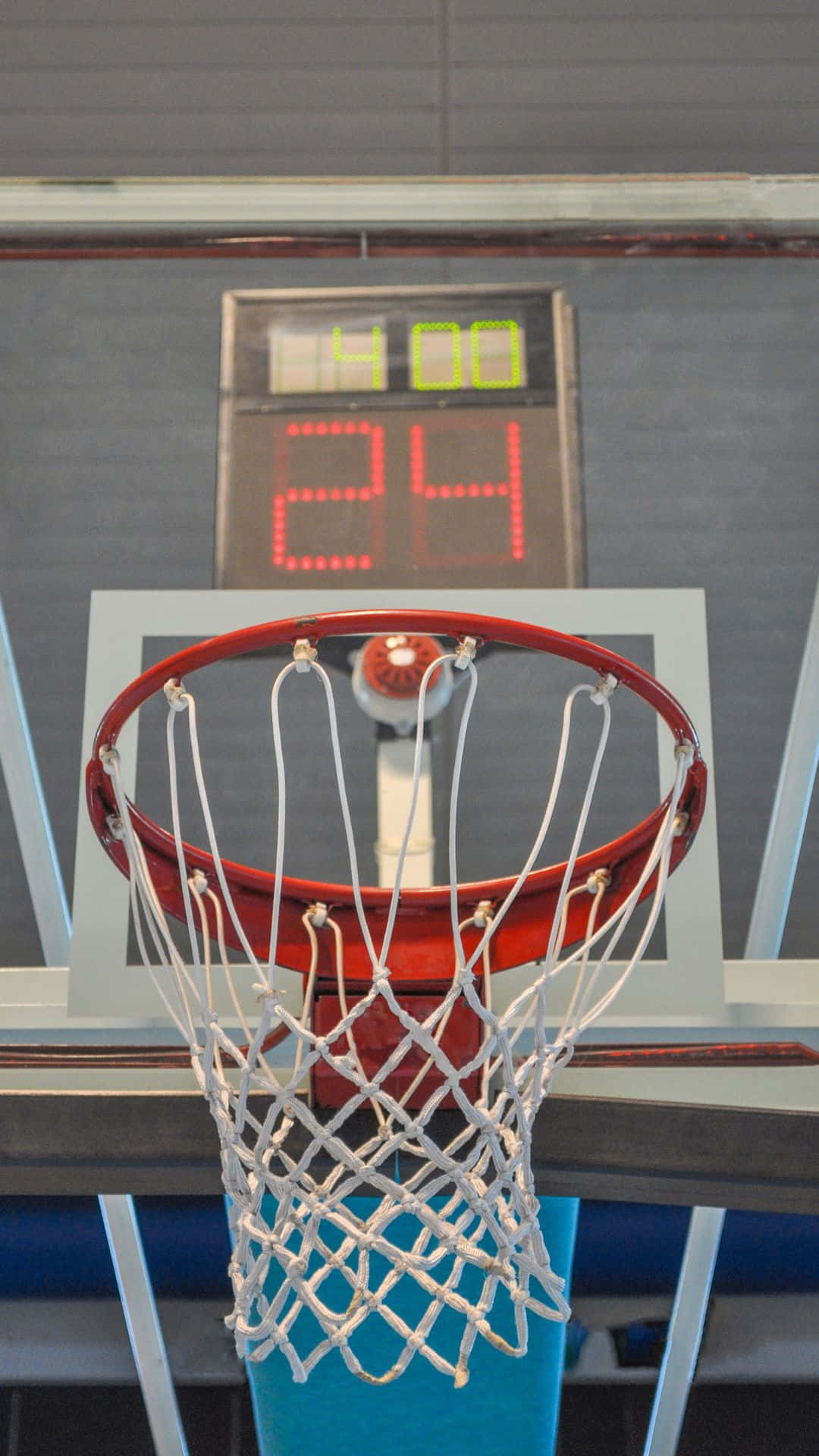 Basketball Hoopand Scoreboard Background