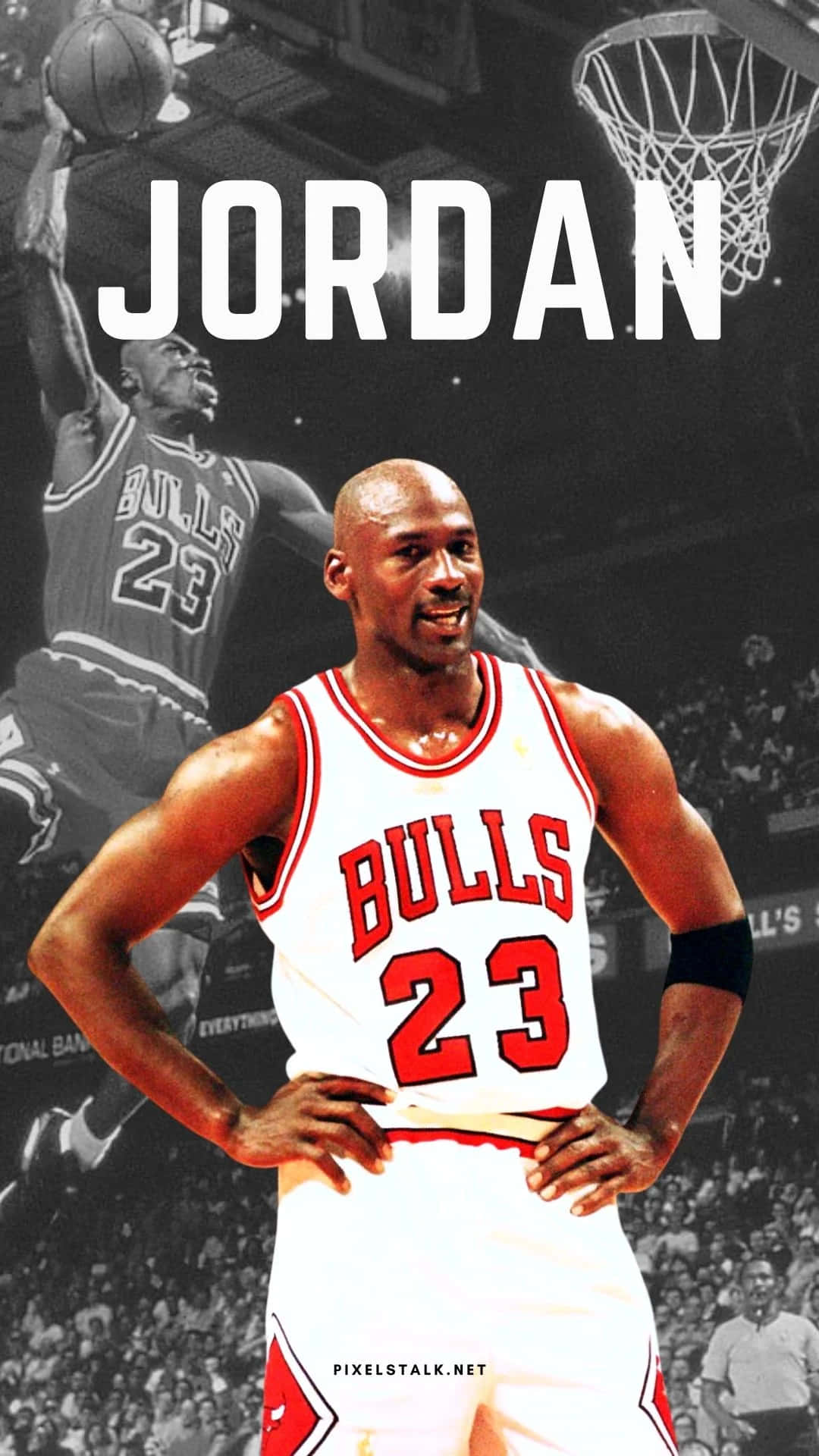 “basketball Icon Michael Jordan Goes For The Layup” Background