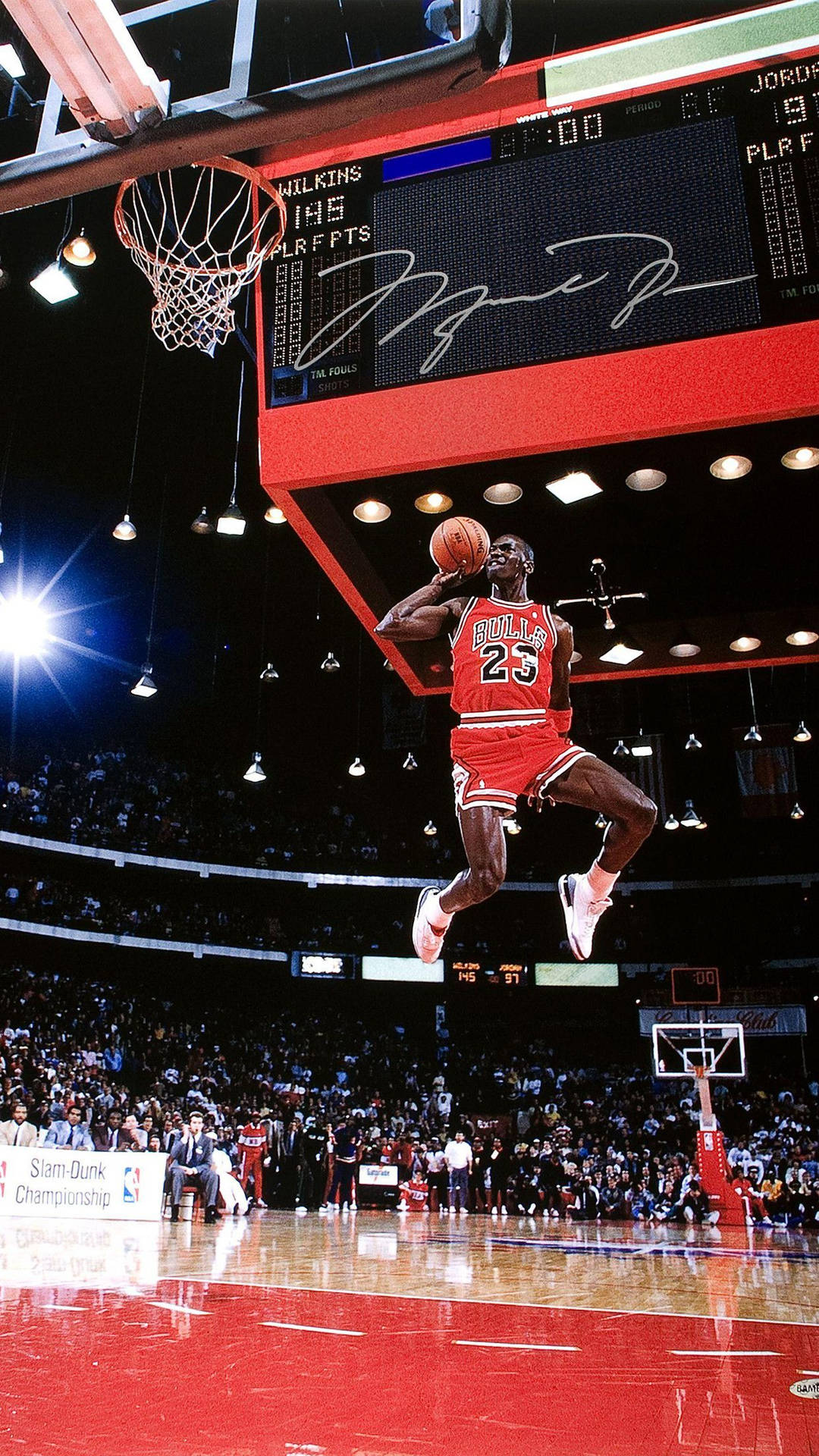 Basketball Iphone Jordan In Midair Background