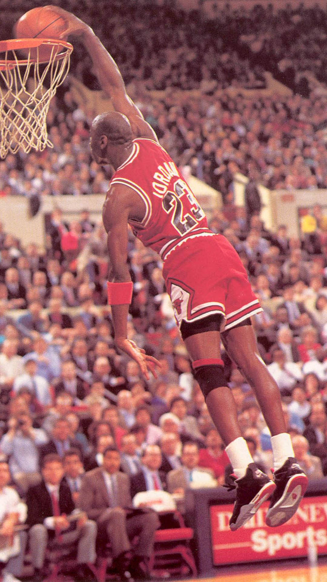 Basketball Iphone Jordan One Hand Dunk Background