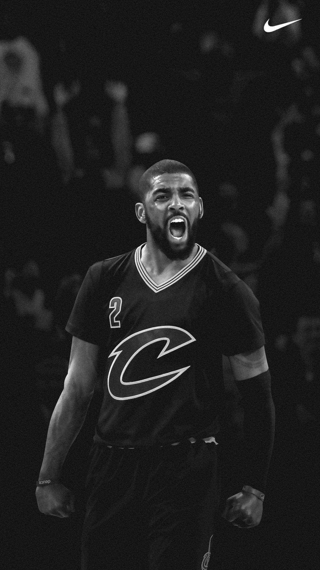 Basketball Iphone Kyrie In Greyscale Background